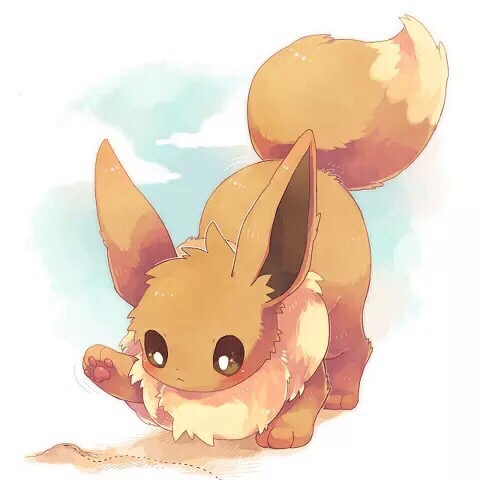 pokemon eevee cute kawaii Oh! )^o^(...