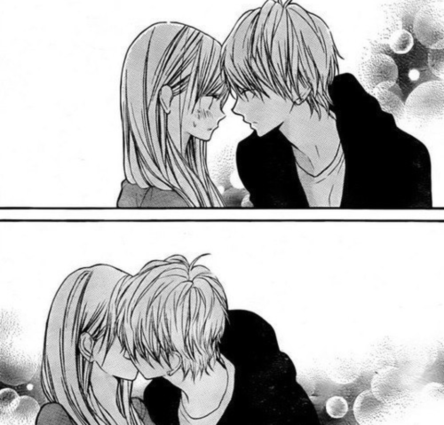 anime boy girl couple kiss 198393791000202 by @animekpoper